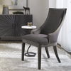 Aidrian Charcoal Gray Accent Chair thumbnail 1