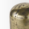 Quonset Tall Brass Finished Aluminum Metal Ornament, Decorative Object by Mercana, 5" length x 5" width x 10.25" height thumbnail 7