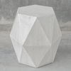 Volker White Geometric Accent Table thumbnail 3