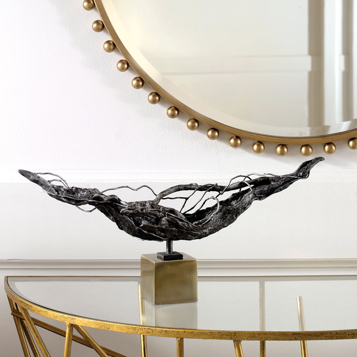 Tranquility Abstract Sculpture, Figurines & Statue by Uttermost, 19.25" width x 8.5" height x 3.5" depth View 2