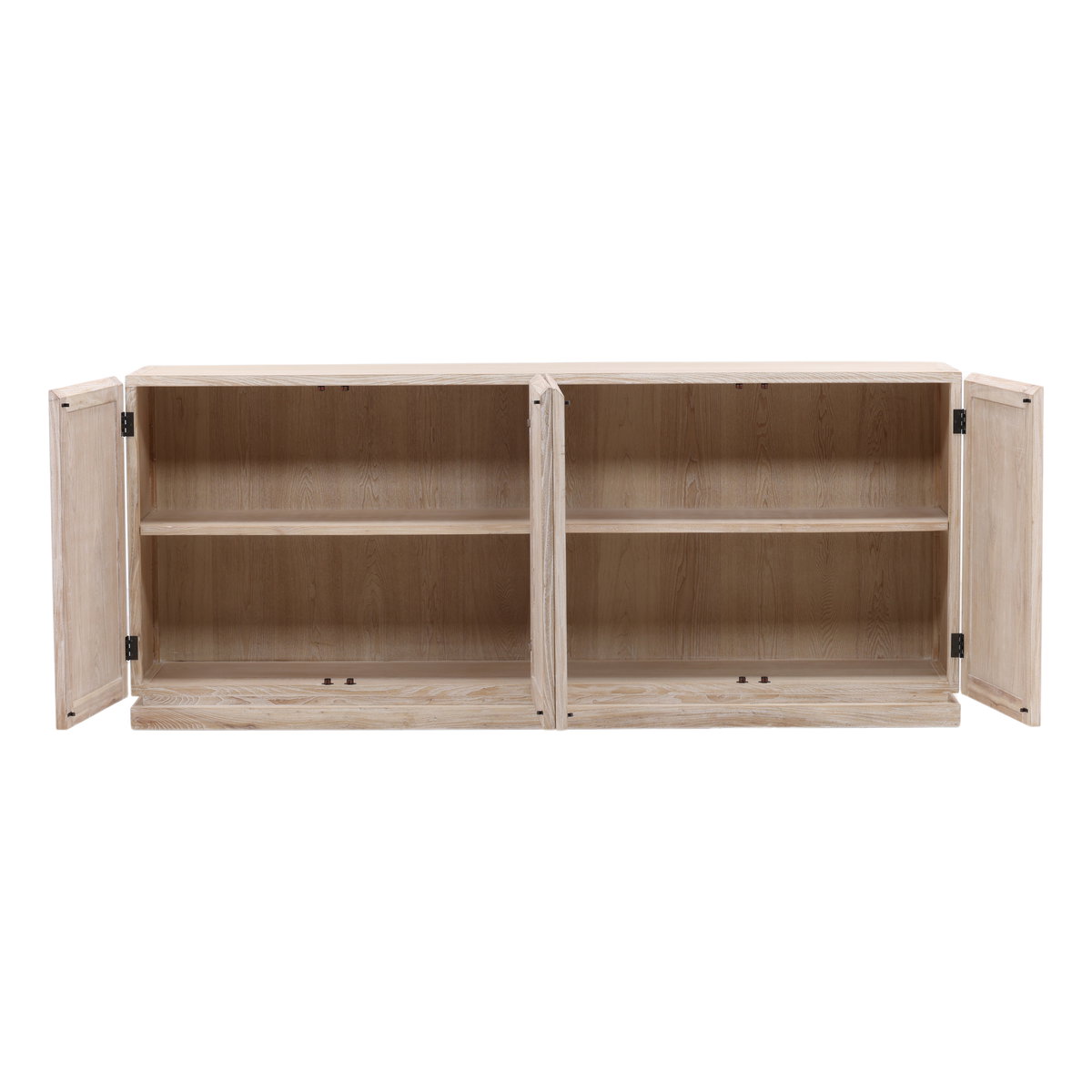 Harrison Sideboard Whitewash, Sideboards & Buffet by Dovetail, 86.5" width x 37.25" height x 18.1" depth View 5