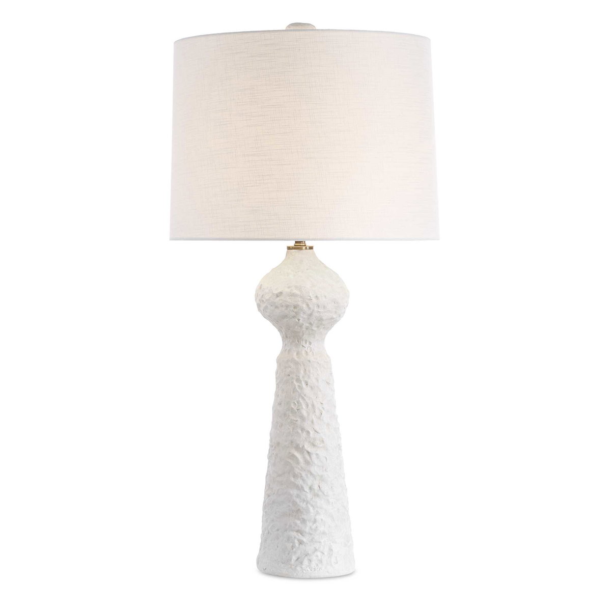 Sonata Textured White Table Lamp, by Uttermost, 18" width x 36" height x 18" depth View 1