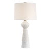 Sonata Textured White Table Lamp, by Uttermost, 18" width x 36" height x 18" depth thumbnail 1