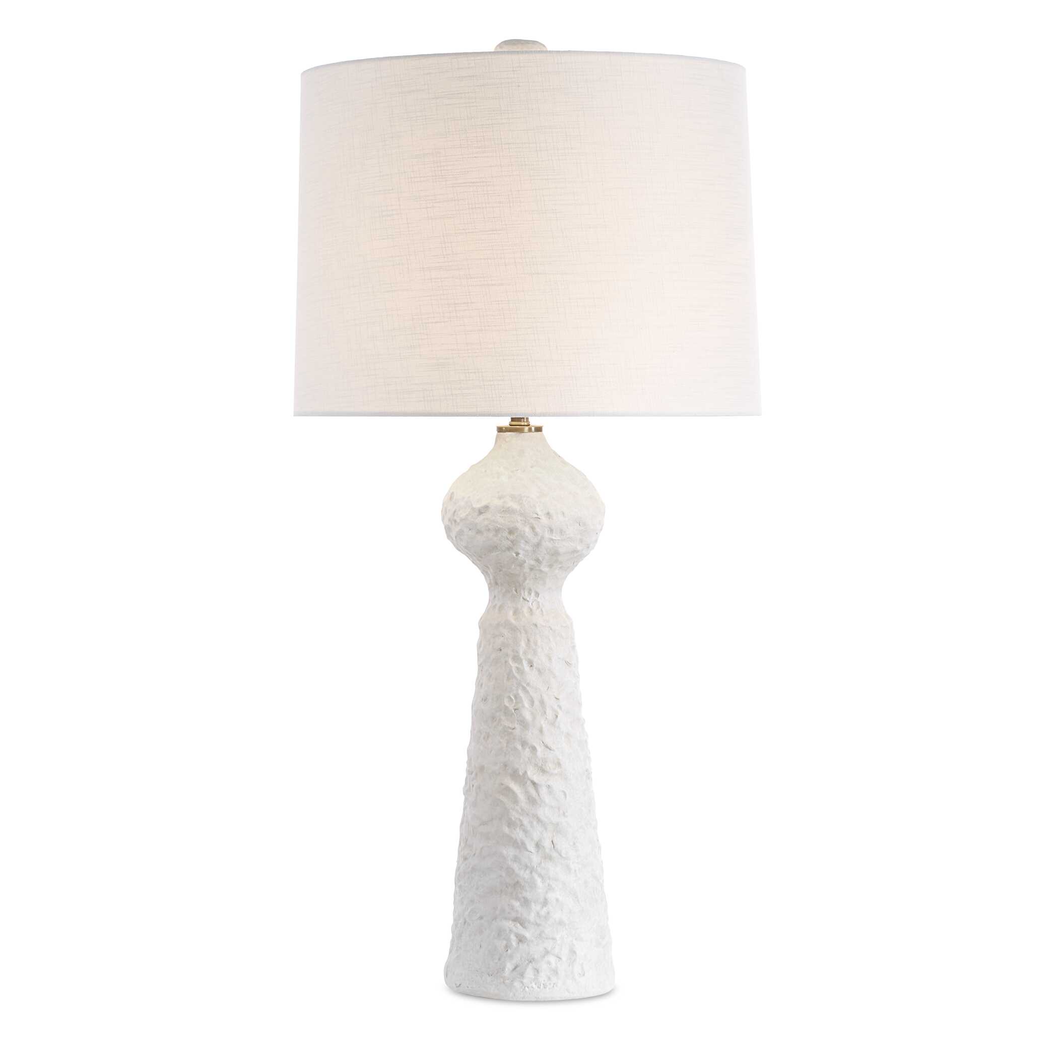 Sonata Textured White Table Lamp large image 