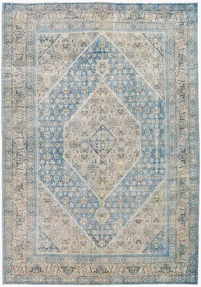 Antique One of a Kind Handmade Rug, by Surya, 11'2" length x 7'9" width