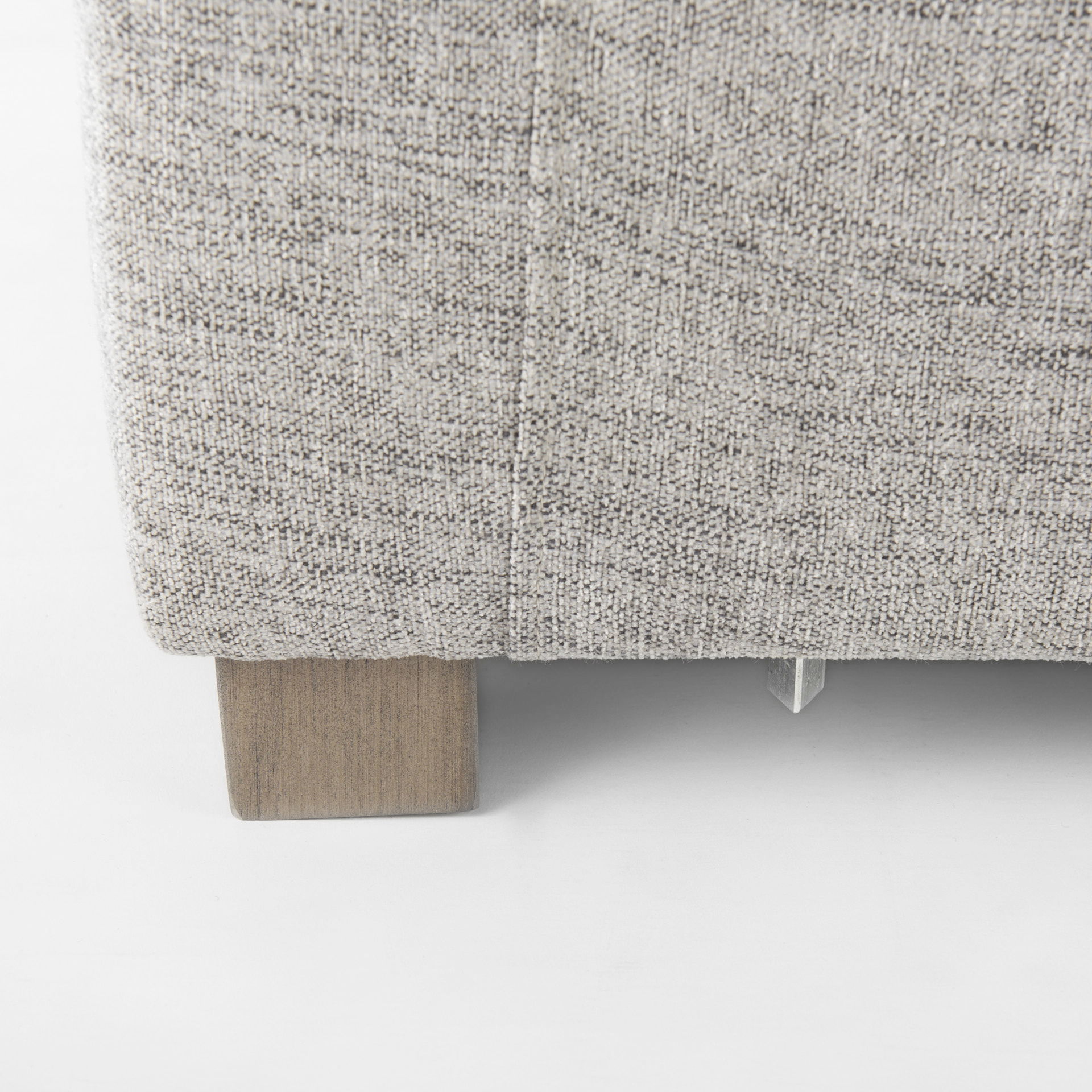 Valence  Medium Gray Armless Sectional Piece, Sectional Sofa by Mercana, 38.19" length x 38.58" width x 28.35" height View 14