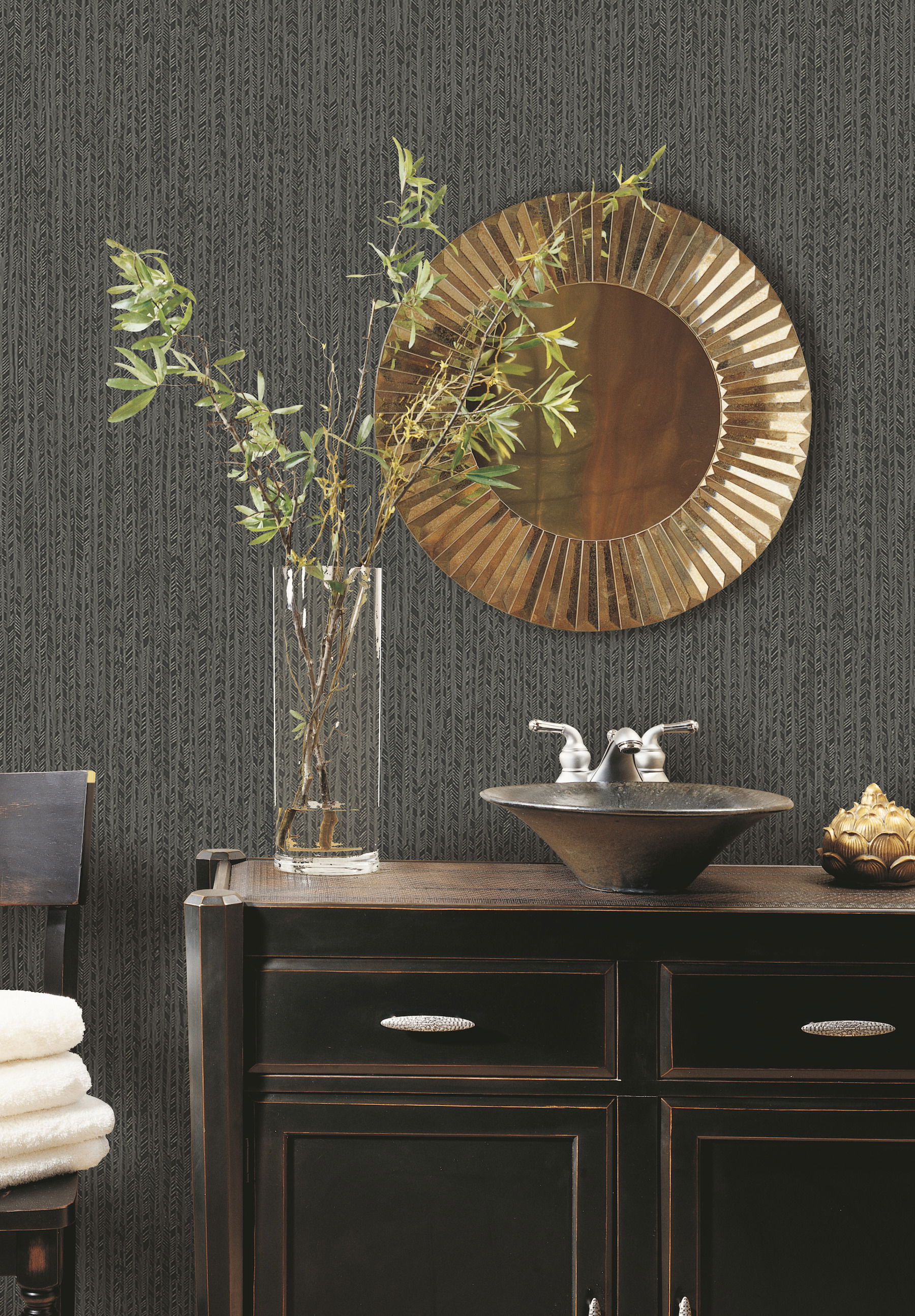 Feather Fletch Black Wallpaper large image 