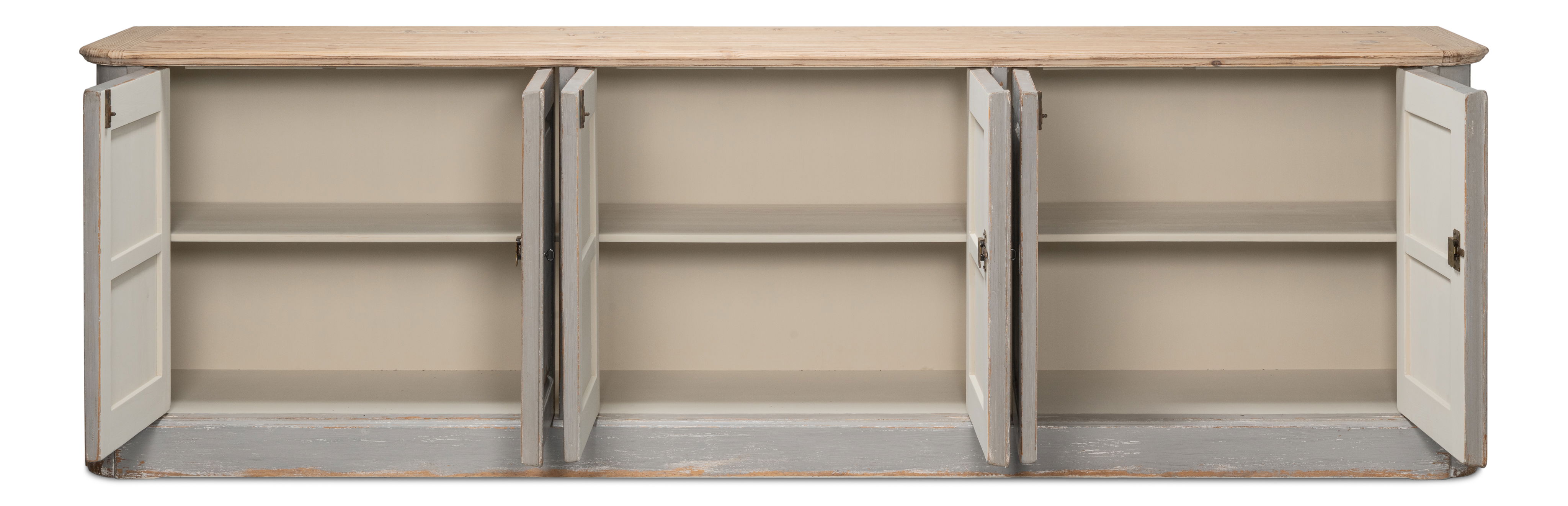 Karlsson Antique Swedish Grey Sideboard large image 