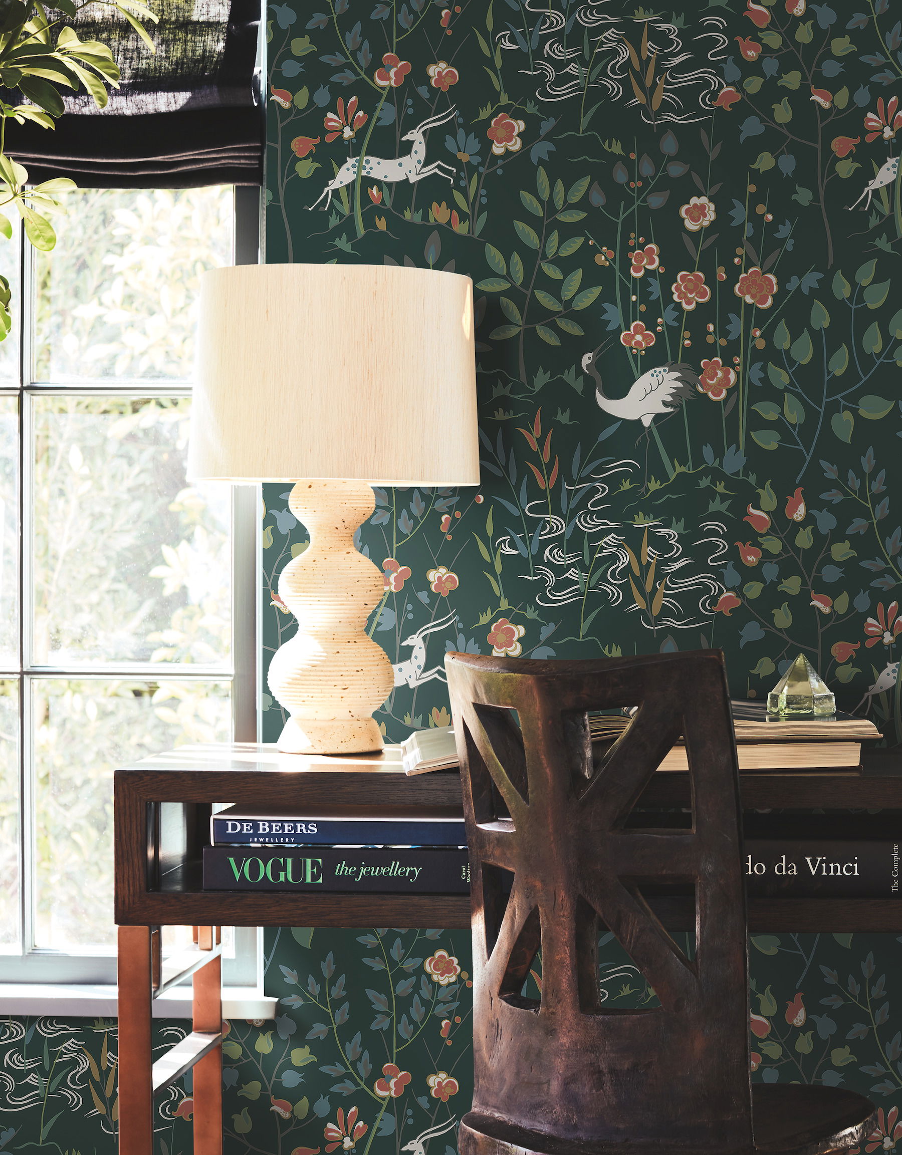 Aspen Dark Green Wallpaper, by York Wall, 27' length x 2'3" width x 0.02" depth View 2