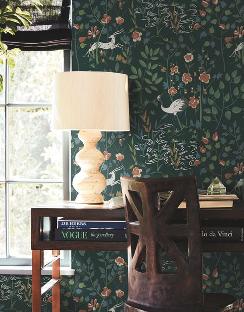 Aspen Dark Green Wallpaper