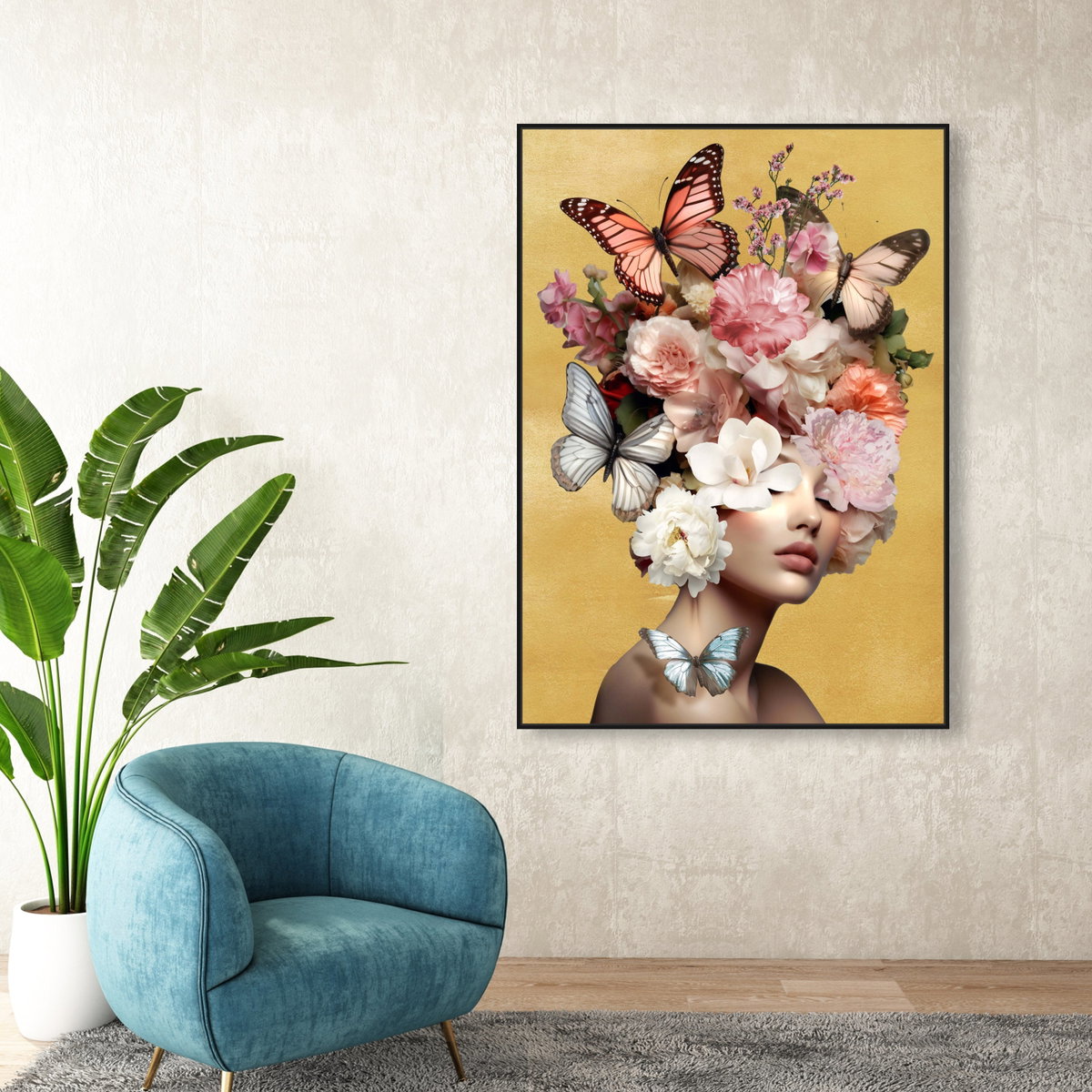 Butterfly Aficionado (Gold Leaf), by Oliver Gal,  20x30 View 5