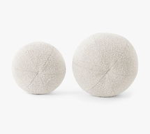 Online Designer Combined Living/Dining Chiyoko Round Pillow - Set of 2, 12" x 11", Knoll Natural