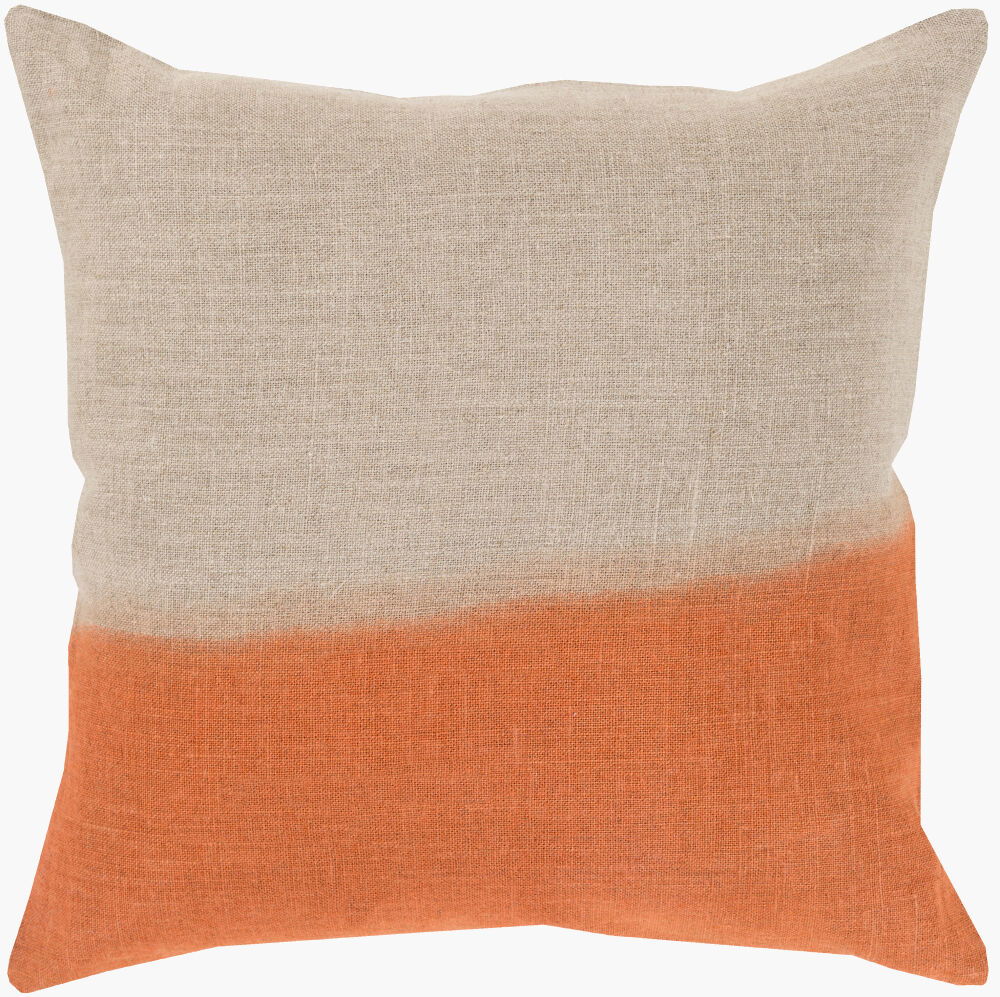 Dip Dyed Accent Pillow, Decorative Pillow by Surya, 18" length x 18" width