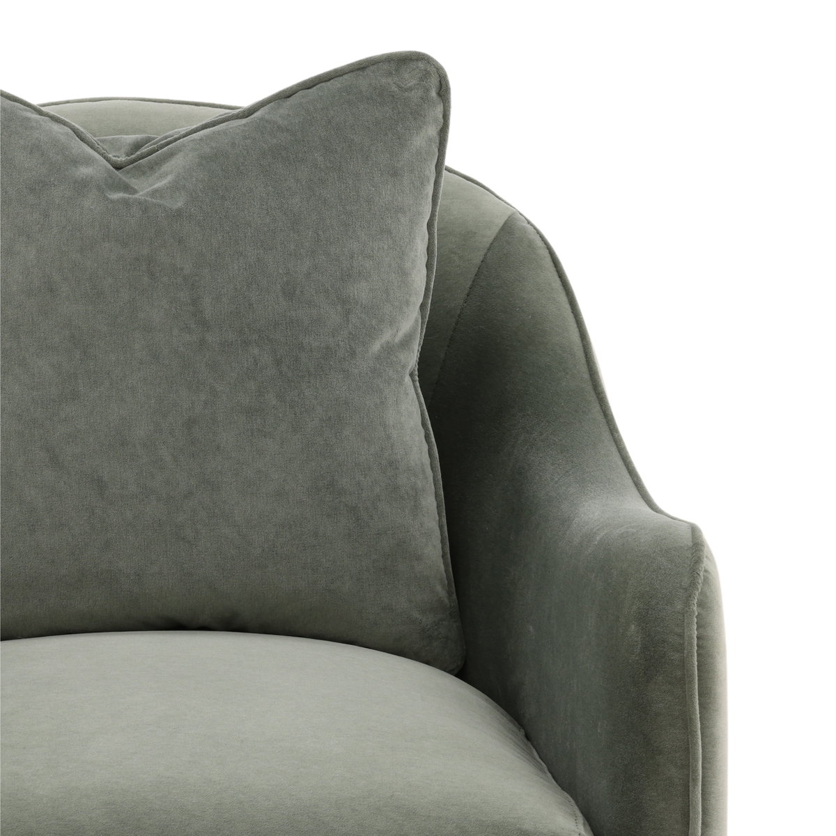 Elissa Occasional Chair Green, Accent Chair by Dovetail, 29" width x 30.5" height x 33.5" depth View 5