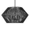 Suva 4 Light Black Rope Pendant, by Uttermost, 28" width x 16.25" height x 28" diameter thumbnail 3