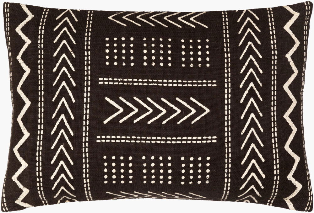Malian Lumbar Pillow, Decorative Pillow by Surya, 14" length x 22" width