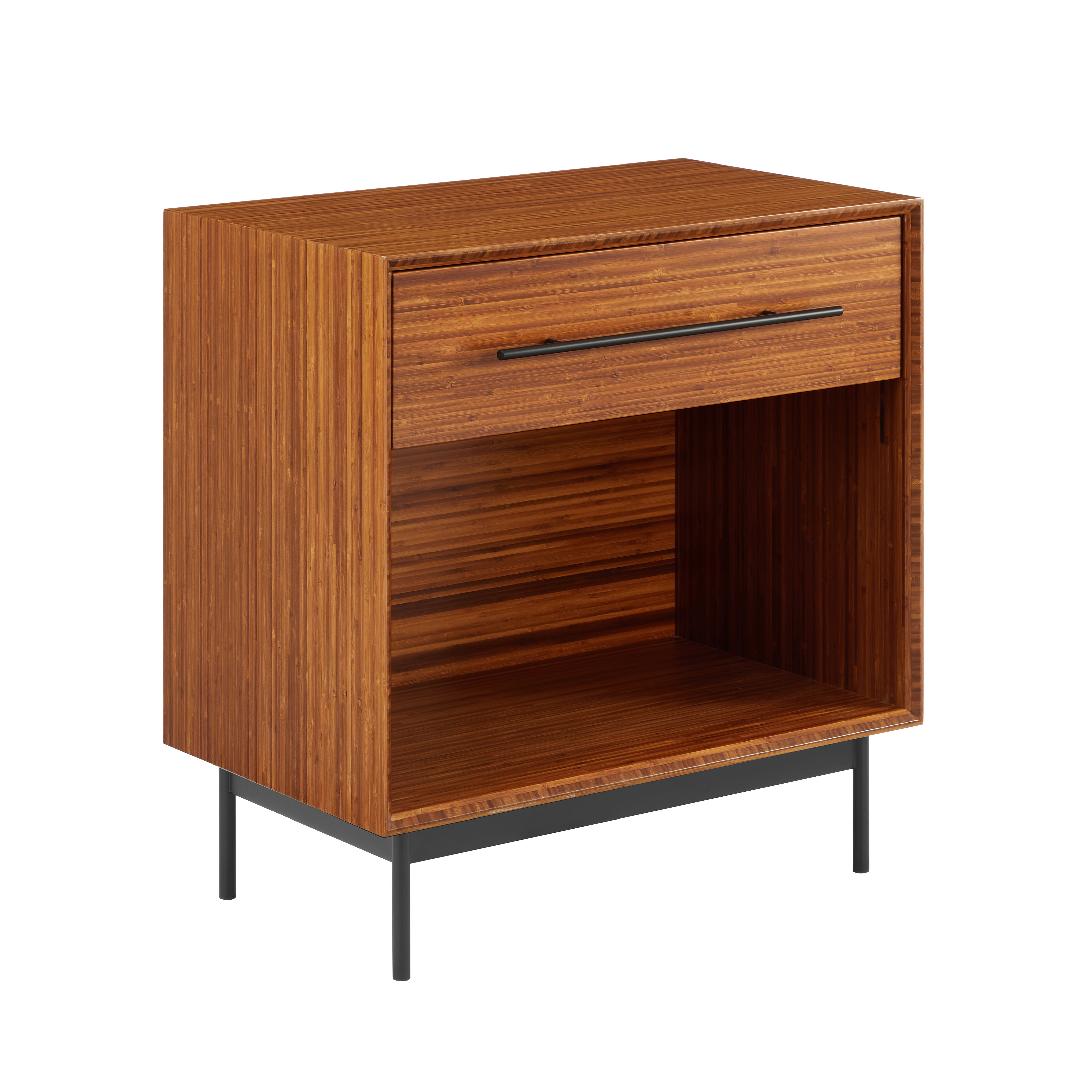 Taylor 28' 1 Drawer Nightstand, Amber, by Greenington, 28" length x 17" width x 30" height View 1