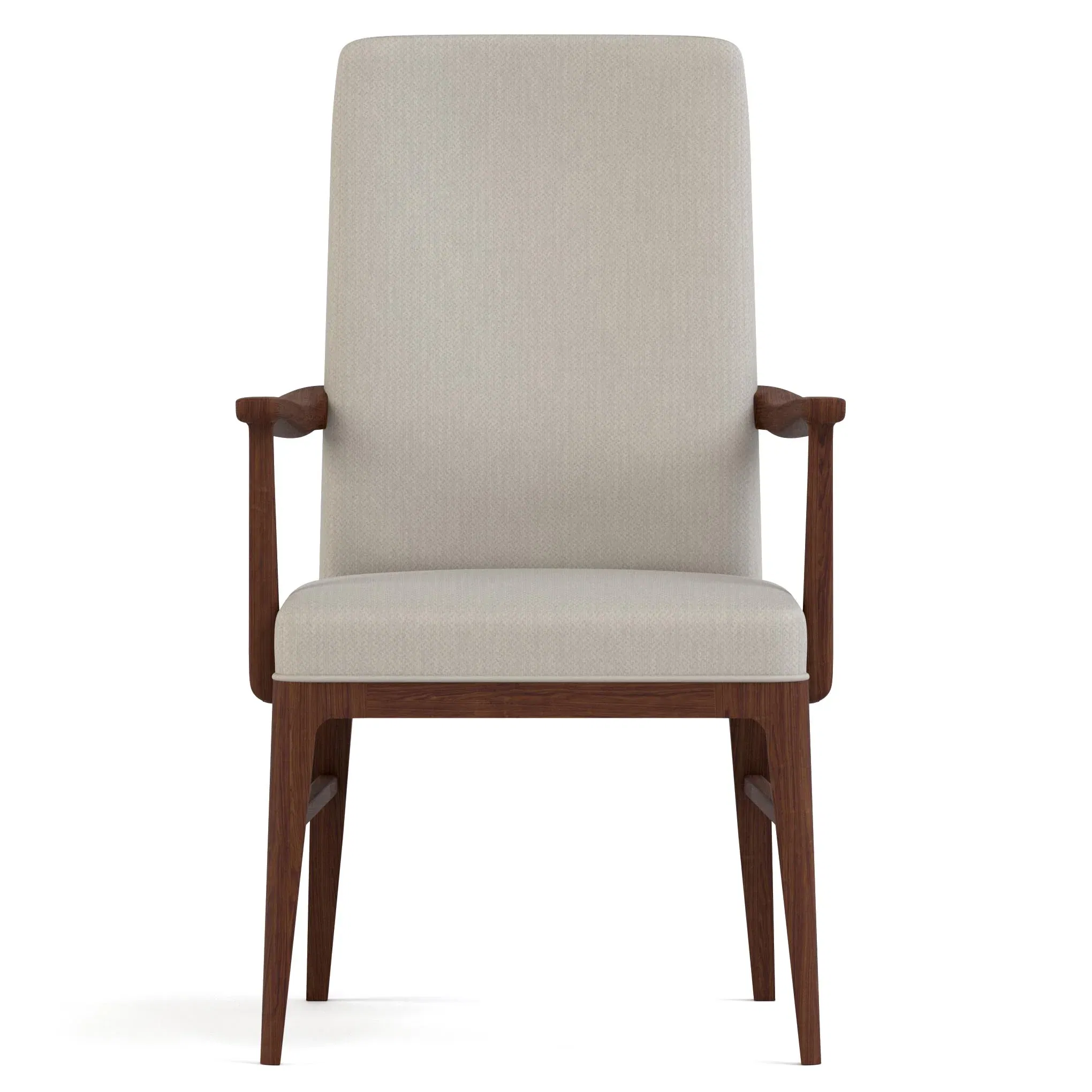 Walnut Grove Tall Upholstered Arm Chair, Dining Chair by Stickley, 23" width x 38.5" height x 25.5" depth View 1