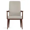 Walnut Grove Tall Upholstered Arm Chair, Dining Chair by Stickley, 23" width x 38.5" height x 25.5" depth thumbnail 1