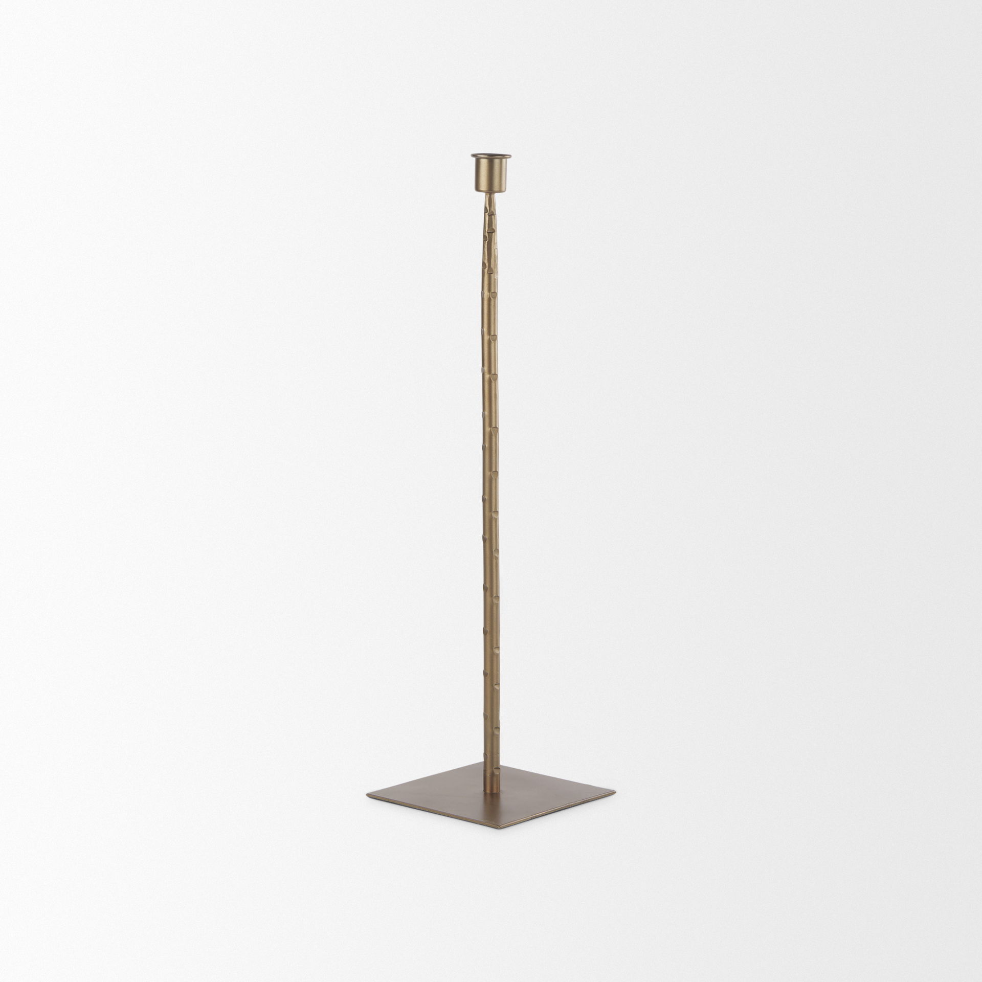 Porter Iron Candle Holder Medium, Candles & Candle Holder by Mercana, 5" length x 5" width x 18" height View 3