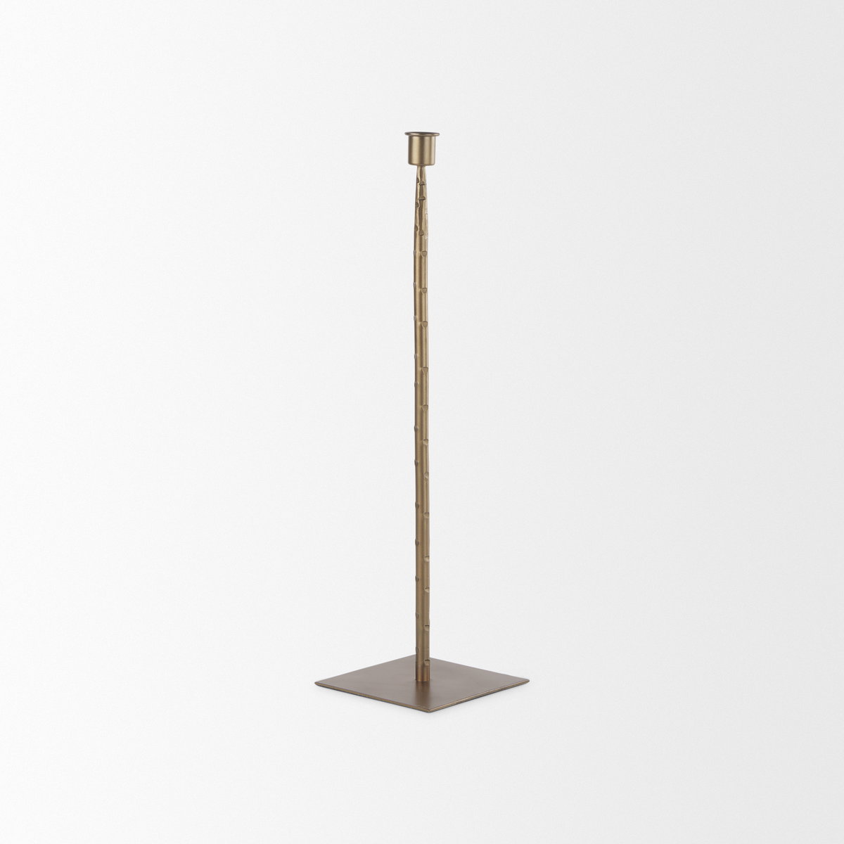 Porter Iron Candle Holder Medium, Candles & Candle Holder by Mercana, 5" length x 5" width x 18" height View 3