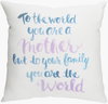 You're The World Accent Pillow, Decorative Pillow by Surya, 20" length x 20" width thumbnail