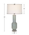 Imperia Aqua Gray Table Lamp, by Uttermost, 17" width x 30" height x 17" depth thumbnail 3