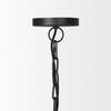 Karina 36' Round Matte Black Hammered Metal Dome Pendant Light, by Mercana, 36" length x 36" width x 21" height thumbnail 4