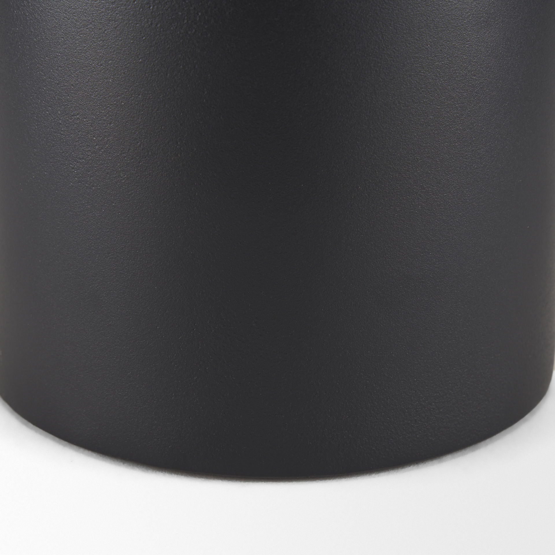 Tovi Small Matte Black Narrow Metal Vase large image 