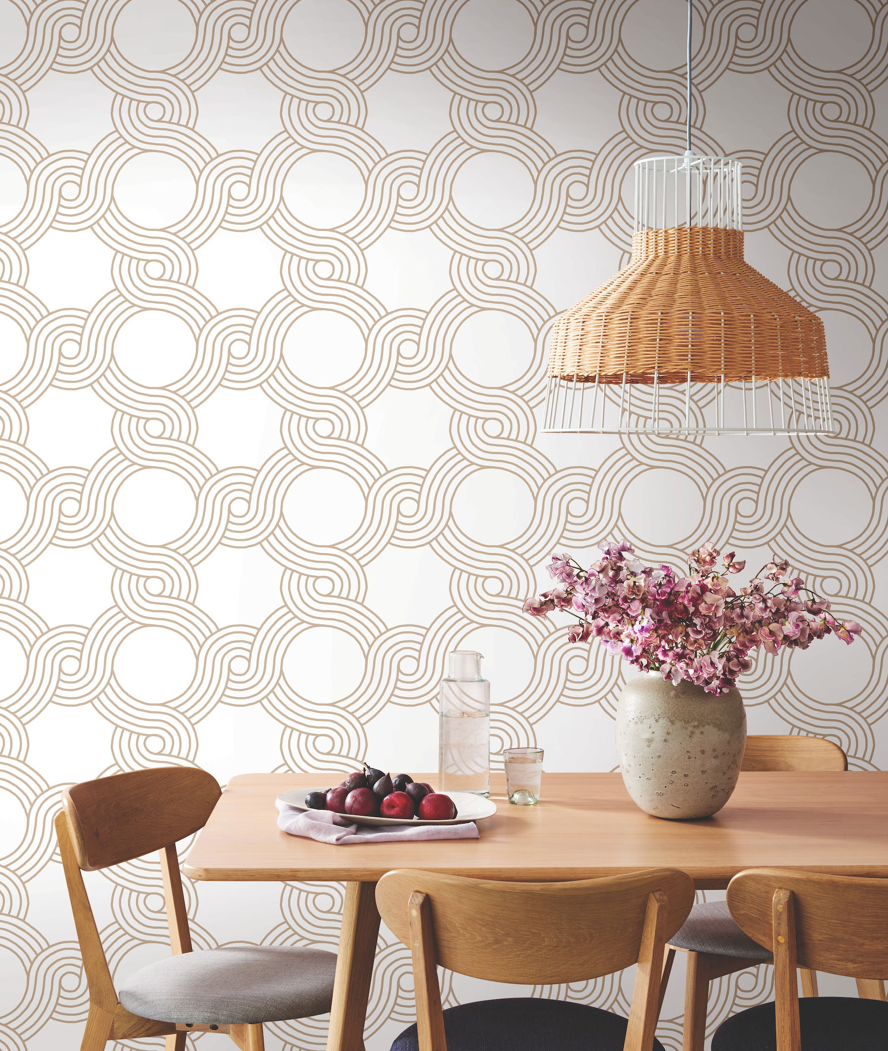 The Twist Gold Wallpaper large image 