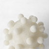 Malo  Cream Resin Small Sphere Decorative Object, by Mercana, 4.72" length x 4.72" width x 4.72" height thumbnail 6