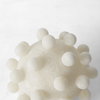 Malo  Cream Resin Small Sphere Decorative Object, by Mercana, 4.72" length x 4.72" width x 4.72" height thumbnail 7
