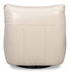 Kennett Swivel Chair Crystal White Leath, by Sarreid, 3' length x 2'9" width x 2'9" height thumbnail 9