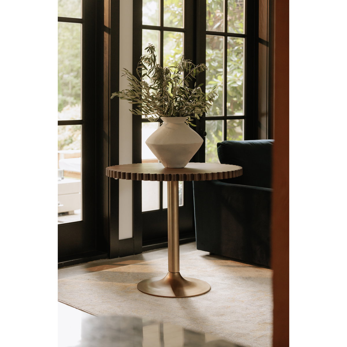 Nomi Cafe Table Brown, Coffee Table by Moe's Home, 36" width x 30" height x 36" depth View 10