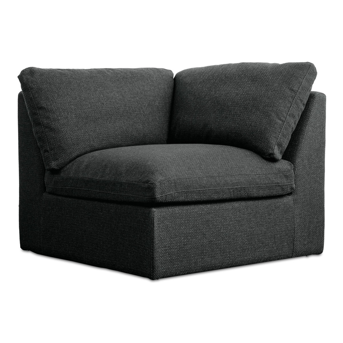Miles Outdoor Corner Speckled Charcoal, Sectional Sofa by Moe's Home, 40" width x 35.8" height x 40" depth View 2