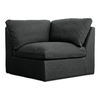 Miles Outdoor Corner Speckled Charcoal, Sectional Sofa by Moe's Home, 40" width x 35.8" height x 40" depth thumbnail 2