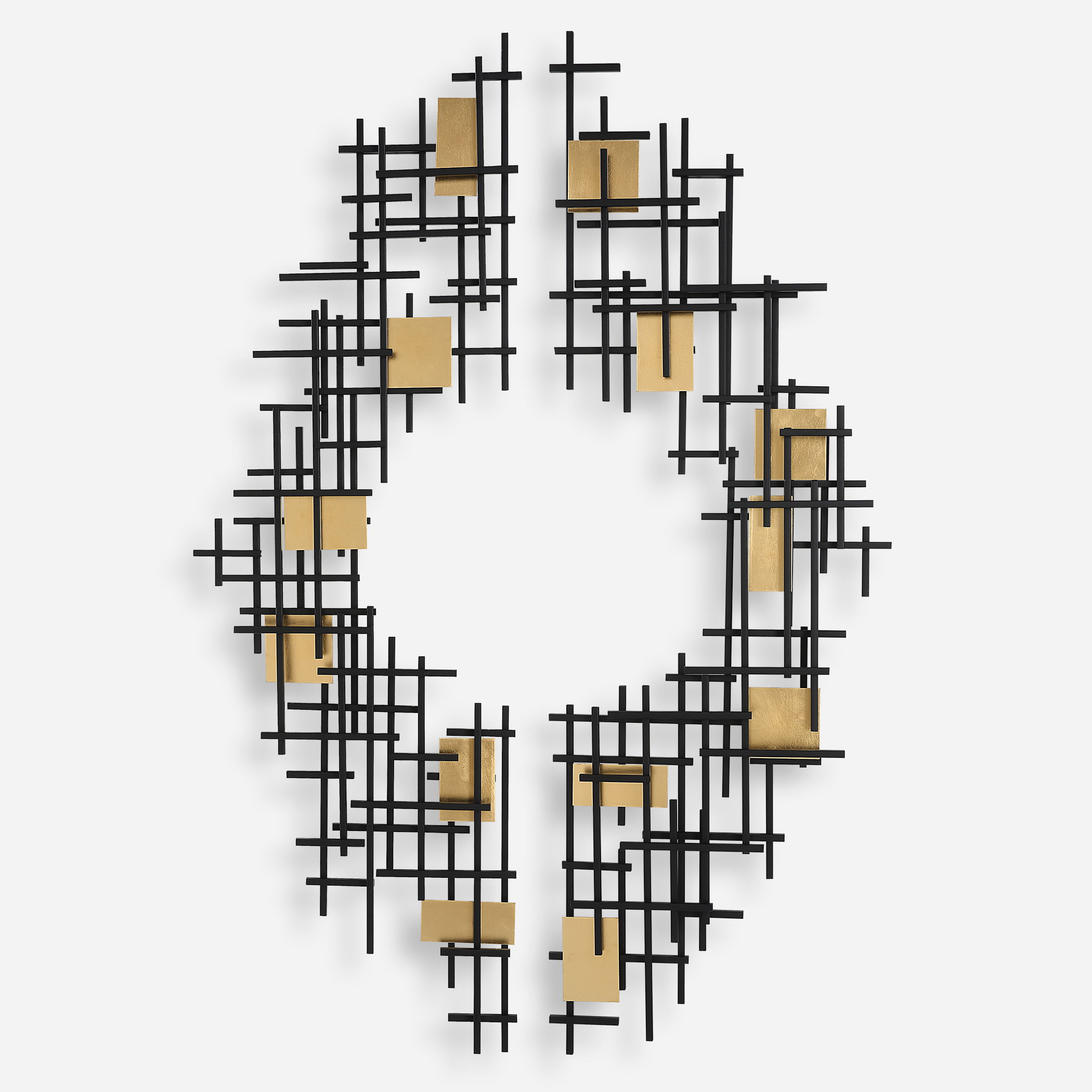 Reflection Metal Grid Wall Decor, S/2 large image 