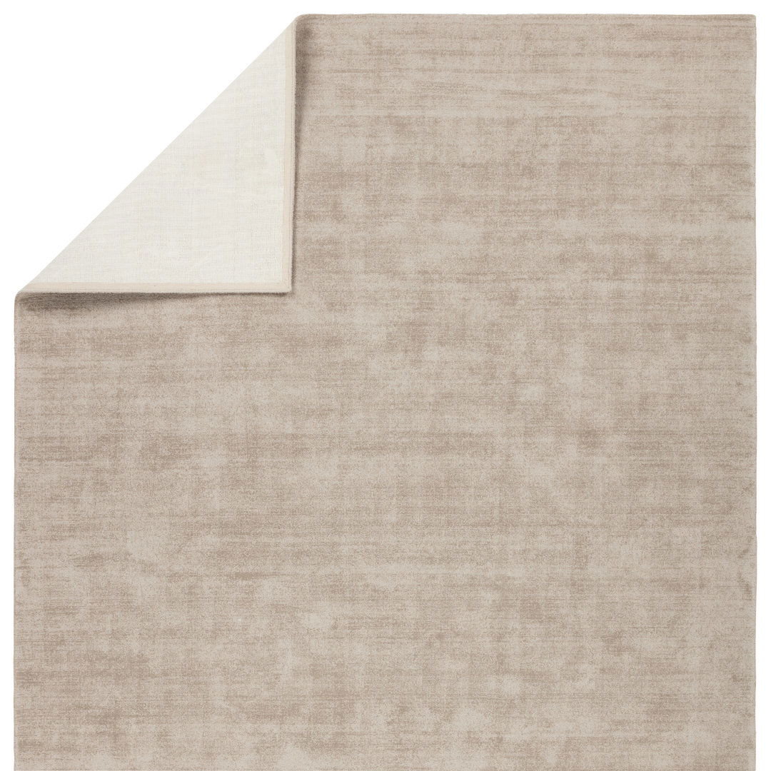 Arcus Handmade Indoor/Outdoor Solid Taupe/ Cream large image 