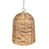 Rotorua 1 Light Sea Grass Pendant, Mini Light Pendant by Uttermost, 13.75" width x 19" height x 13.75" diameter x 13.75" depth thumbnail 1
