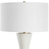 Ridgeline Matte White Table Lamp, by Uttermost, 18" width x 29.75" height x 18" depth thumbnail 6