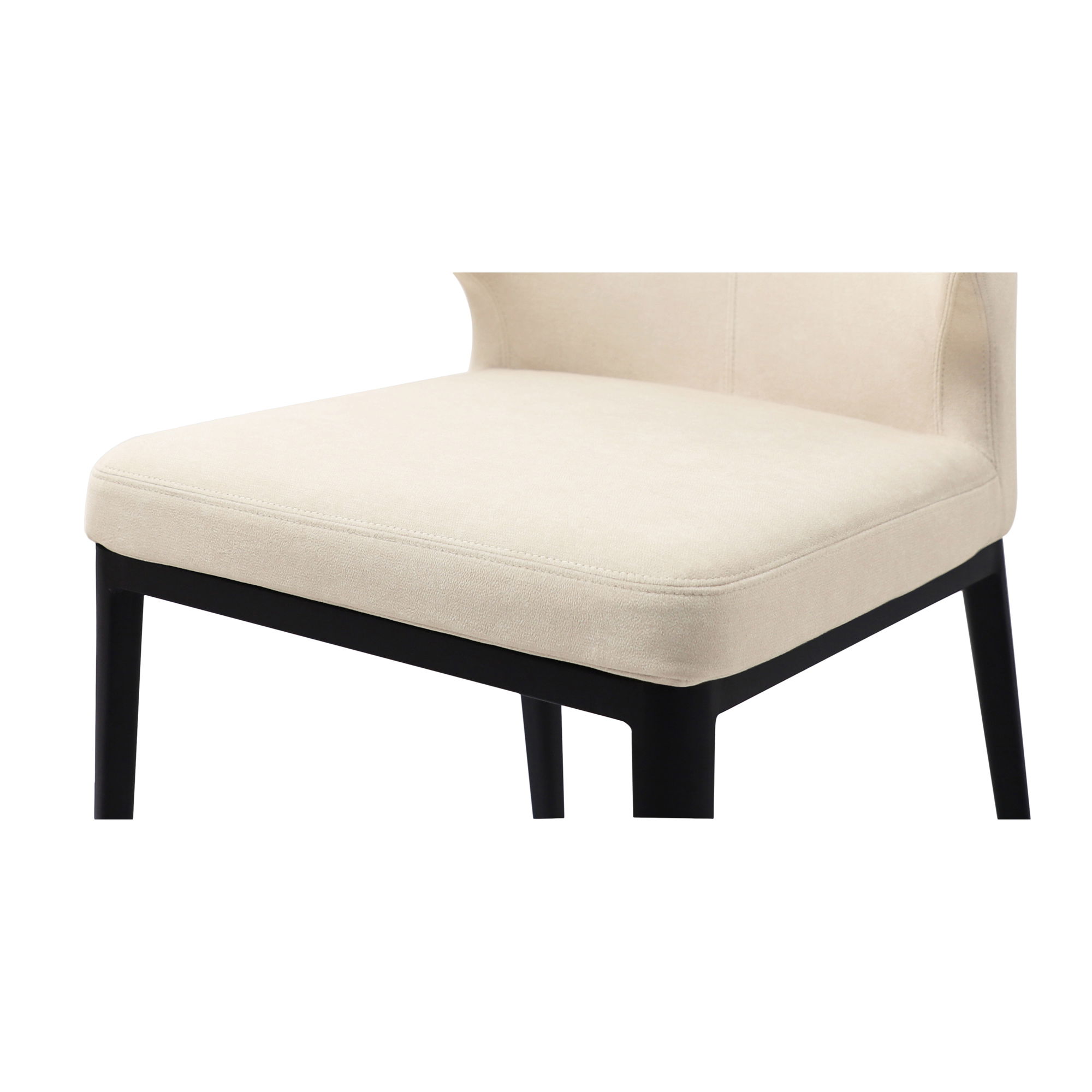 Delaney Dining Chair Warm Beige-set Of Two, by Moe's Home, 20.1" width x 30.7" height x 21.7" depth View 6