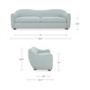 Bria Sofa Light Blue, Sofas & Sectional by Moe's Home, 89.8" width x 29.6" height x 34.7" depth thumbnail 9