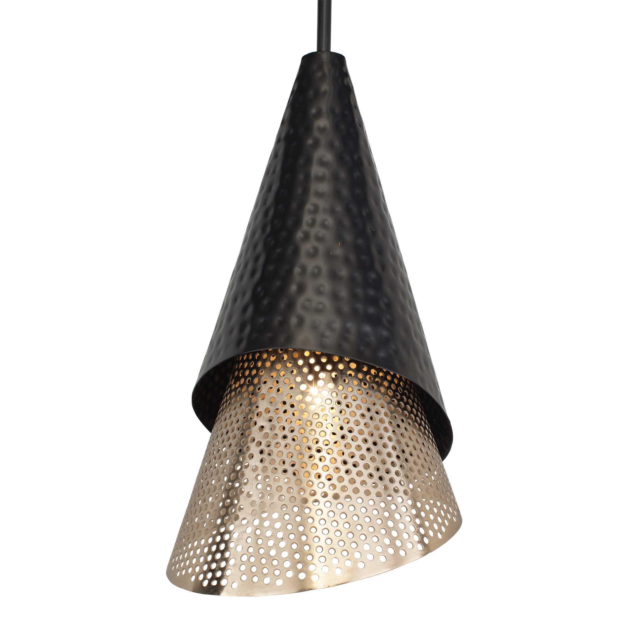 Apollo 1 Light Mini Pendant, Ceiling Light by Uttermost, 10" width x 18.5" height x 10" diameter x 10.25" depth View 3