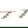 Cabrera Dining Table Light Natural 101', by Dovetail, 101.5" width x 30" height x 41" depth thumbnail 1