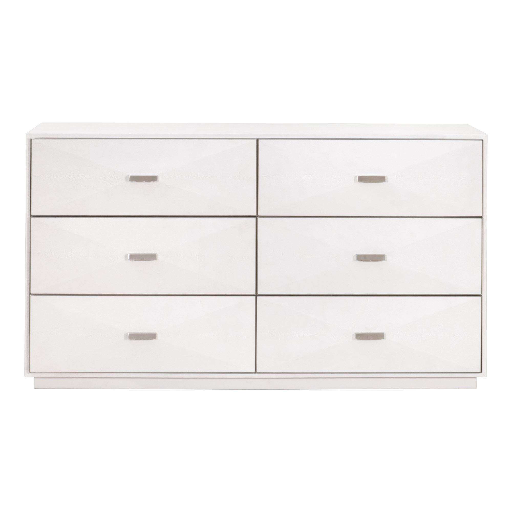 Wynn Shagreen 6-Drawer Double Dresser, by Essentials for Living, 64" width x 36" height x 20" depth View 1