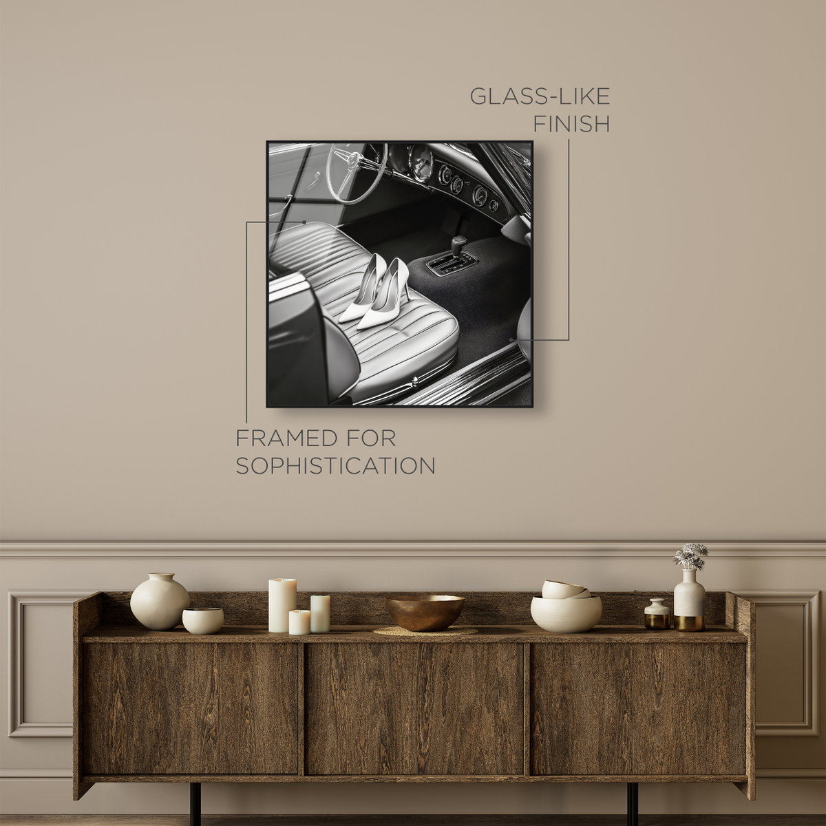 Vintage Car Scene (No Embellishment), Art by Oliver Gal,  40x40 View 5