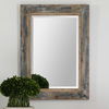 Bozeman Distressed Blue Mirror, by Uttermost, 27.75" width x 37.75" height x 1" depth thumbnail 2