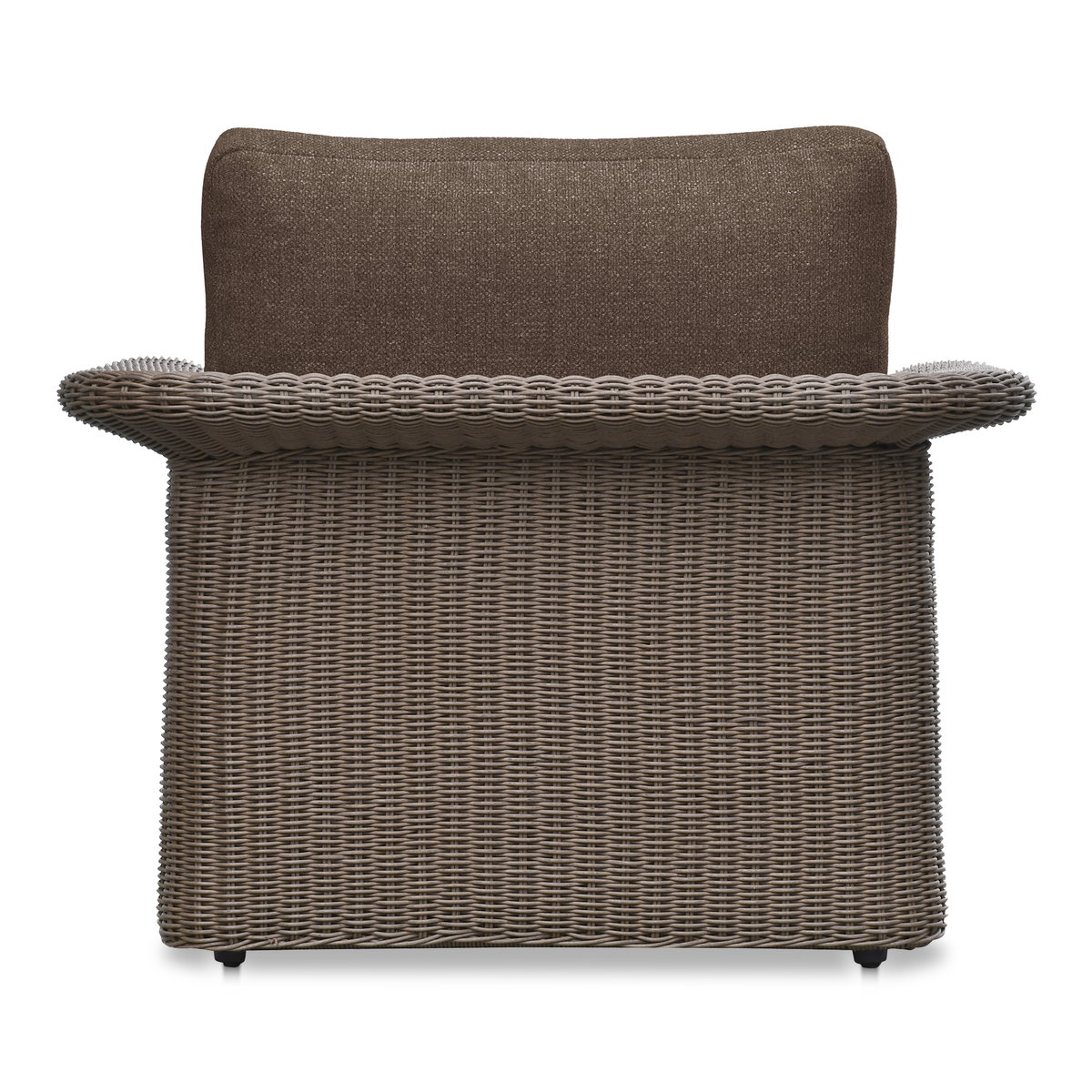 Meredith Outdoor Accent Chair Brown, Outdoor Chair by Moe's Home, 3'3.37" width x 2'6" height x 3'2.43" depth View 4