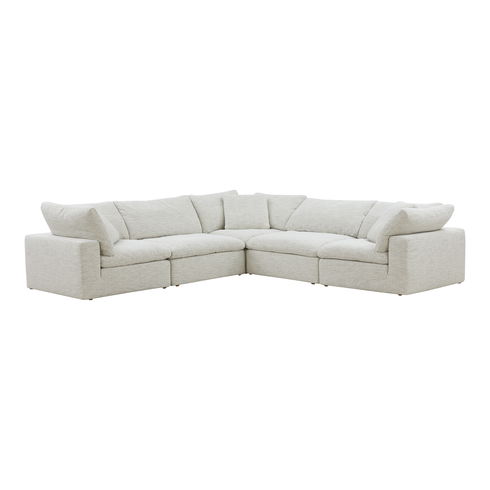 Clay Classic L-shaped Modular Sectional Coastside Sand