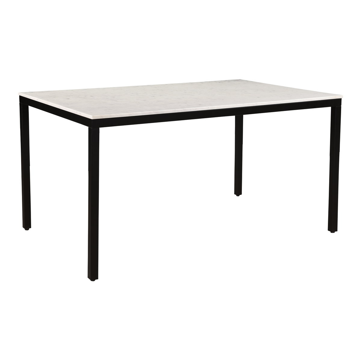 Parson Marble Small Dining Table White, by Moe's Home, 60" width x 30" height x 36" depth View 2